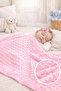 Pink Chickpea Double Layer Baby Girl Blanket Swaddle 100% Cotton Multi-Purpose Cover Seasonal 90X85Cm - 5