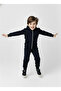 Boy's Zipper Closure Hooded Transitional Tracksuit Set M00765 Dark Navy Blue - 5