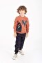 Boy's Pocket Detailed Printed Tracksuit Set M00756 Tile - 3