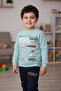 Work Printed Boys' Tracksuit Mnk3112 Light Green