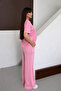 Women's Modal Fabric Short Sleeve Tracksuit Set 1098 Pink - 8