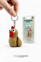 Cute Chicken Figure Keychain School Bag Accessory and Funny Toy |   Bawkboo