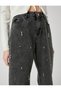 Straight Leg Jeans with Shiny Stones - Nora Jean - 5