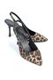 Lavender Flexible Soft Non-Slip Sole (6-8 cm) Leopard Light Elastic Women's Heeled Shoes - 2
