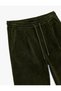 Cotton Pocketed Loose Fit Waist Tie Winter Corded Fabric Velvet Trousers - 5