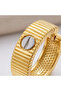 Brand Model Striped Steel Hoop Earrings - 4