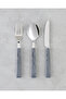 Diego Stainless Steel Cutlery Set 18 Pieces for 6 People Black
