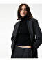 Wool Blend Double-Breasted Collar Pocket Detailed Buttoned Blazer Jacket - 2