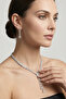 Double Row Stone Waterway Necklace and Earring Jewelry Set - Wedding, Henna, Engagement, Bridal Accessory - 3