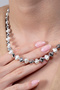 Women's Pearl Detailed Silver Color Elegant Necklace - 3