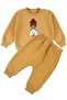 Baby Boy Yellow Beret Animal Three-String Double Set - 2