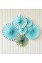 Fan Glazed Blue Set of 6 - 2