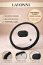 24 cm Silicone Edged Heat Resistant Steam Hole Pot Lid Universal Replacement Lid Black - 2