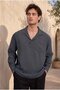 Sartre Apaş Collar Single Pocketed Slim m Modal Fabric O Oversized Long Sleeve Summer Shirt - Smoked - 5