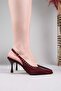 Lirae Gold Troklu Heeled Shoes Bordo - 3