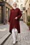 غطاء ملفوف بغطاء للرأس 1254 - أحمر كلاريت - 2