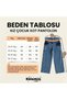 Girl's Lycra Wide Leg Cargo Pocket Jeans - 3