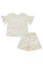 Brode Single Jersey Shorts Set for 6-18 Months - Ecru - 2