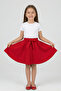 23 April Red Lacing Detailed Buttoned Girl's Skirt (5-16 Years) - 3