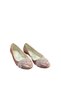 Pink Stone Studded Evening Dress with Lace Straps, Bindallı Wedding Dress, Six-Day Ballet Flats Shoes - 4