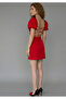 Red Backless Tie-Up Mini Dress - 3