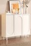 Modern Slim Shoe Cabinet - Stylish Storage Organizer for Entryway and Bedroom (White)