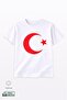 Unisex Children's Red Crescent and Star Turkish Flag T-Shirt - 2
