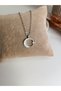 Women's Moon Star Zircon Stone Minimal Silver Necklace - 2