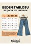 Girl's Elastic Waist Stretch Fabric Flared Jeans - 2