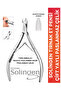 Solingen Cuticle Nipper, Cuticle Scissors, Cuticle Pusher Kronk Stainless Steel - 4