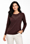 New Pattern Stone Embroidered Round Neck L Stretch Fabric Mother Combed Cotton Blouse 6670