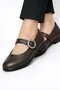 Stylish Design Buckle Elastic Classic Ballerina Shoes - 4