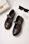 Stylish Design Buckle Elastic Classic Ballerina Shoes - 8