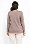 New Pattern Stone Embroidered Round Neck L Stretch Fabric Mother Combed Cotton Blouse 6670 - 7