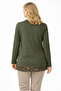Women's Middle Age and Above Laser Print Patterned Mother Combed Cotton Blouse 30583 - 6