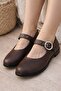 Stylish Design Buckle Elastic Classic Ballerina Shoes - 6