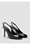 Open-Toe Patent Leather High Heels