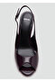Open-Toe Patent Leather High Heels - 5