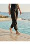 Parachute Water Repellent Fabric Pants with Elastic Legs, Suitable for Sports and Swimming Pool
