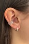 Non-Perforated Smile Model Earcuff Cartilage Earring Steel Earring 1 Piece - 7
