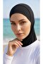 Black Elastic Swimming Hijab Cap Suitable for Sports Use