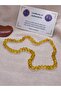 Damla Amber Baby Teeth Necklace, Baltic Lithuania, Yellow Color, Certified, Gift Necklace for Babies - 3