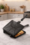 Tostmatik Cast Granite Stove Top Handheld Toaster 26X20 cm |   Non-Stick Grill & Toast Pan |   Maxi Boy Breakfast & Grilled Pan - 3