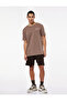 Regular Fit Short Sleeve Printed Crew Neck Sports T-Shirt