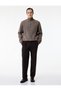 Long Sleeve Regular Fit Basic Half Zip Knit Sweater - 2