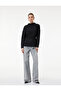 Regular Fit Long Sleeve Mock Neck Belted Sweater