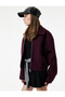 Long Sleeve Classic Collar Zipper Jacket - 3