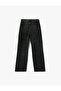 Buttoned Pocket Cotton Regular Waist Straight Leg Stonewashed Jeans - Straight Fit Jeans - 5