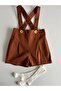 Handmade Cotton Gabardine Fabric Suspender Baby Shorts - 4