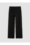 Xsidebrown elastic waist textured women's pants - 3